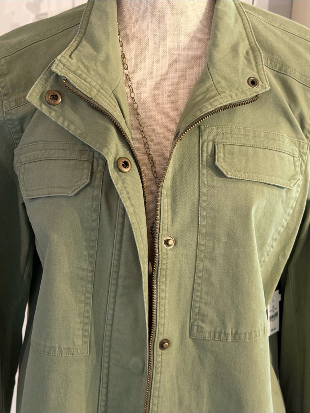 crown & ivy Olive Green Utility Jacket - Picture 2 of 4